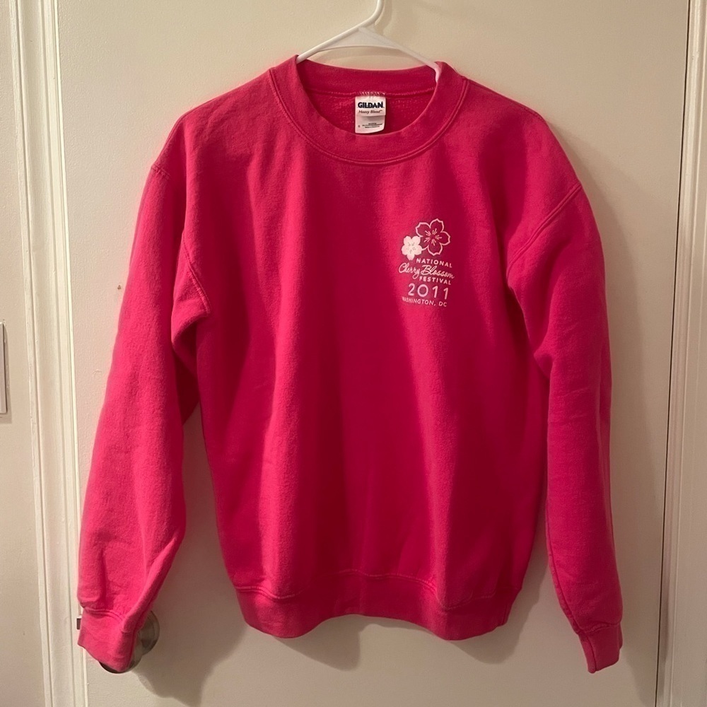 National Cherry Blossom 2011 Hot Pink Sweatshirt Small - Picture 5 of 6
